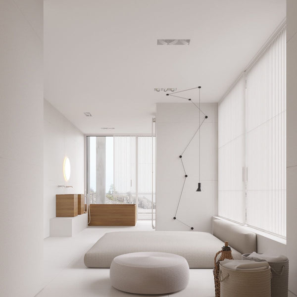 How can I achieve a minimalist look using plastic décor?